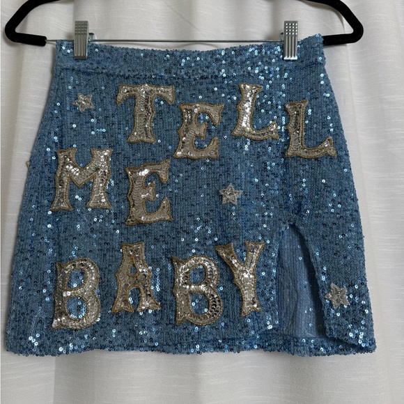 East N West Label Sequin Western Festival Set Vest, Top & Skirt | Size S,XS & 1 - Picture 13 of 17